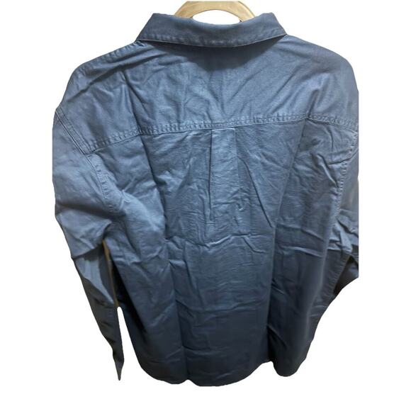 Free Assembly Men’s Blue Button Down Shirt XL | Long Sleeve Casual Work Shirt - Picture 2 of 3